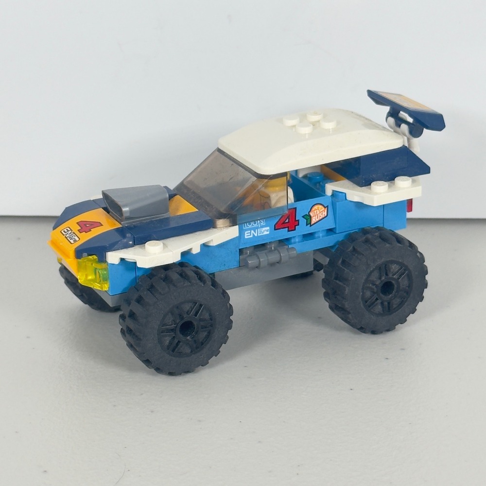 LEGO City Desert Rally Racer 60218 Off-Road Truck Blue White Racing Car Set Used